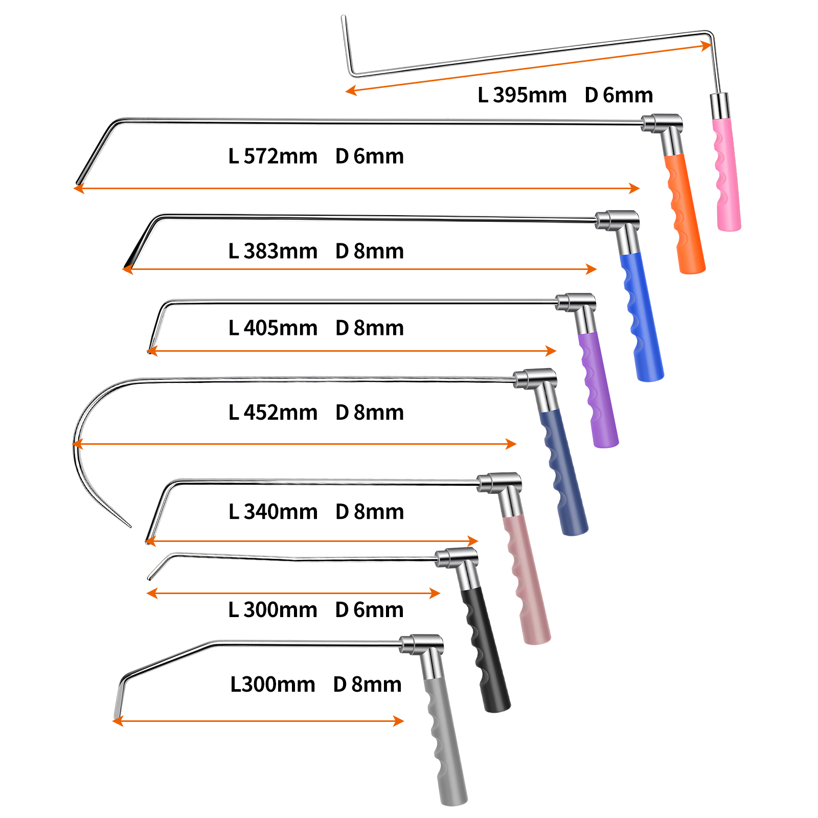 8PCS PDR Dent Repair Rod Set w - Electronics Repair Kit ulasan dan harga