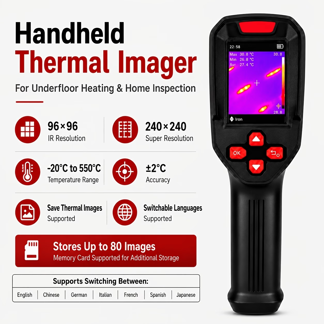 Super IR 240x240 Thermal Camer - Electronics Repair Images ulasan dan harga