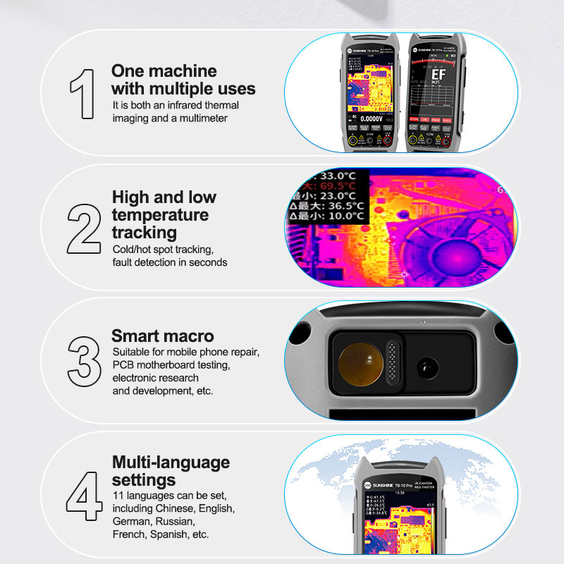 SUNSHINE TB-10 Pro Handheld Th - Electronics Repair Images ulasan dan harga
